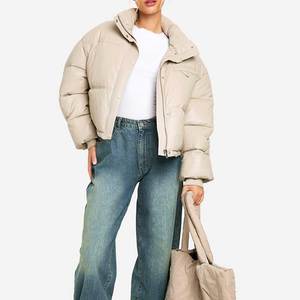 Chaqueta Acolchada de Invierno para Mujer con Capucha, Abrigo Acolchado de Burbujas, Manga Larga, Cierre de Cremallera, Ropa Exterior Casual Cálida y a la Moda 2026 - Product Image 5