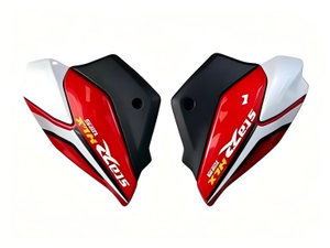 Set di Coperture Laterali per Serbatoio Carburante TVS HLX125 - Pannelli Laterali in Plastica ABS con <span class=keywords><strong>Grafiche</strong></span>, Sostituzione Diretta - Product Image 3