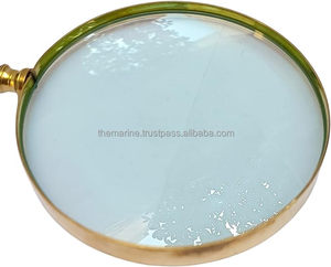 Lente de lupa de mano Vintage 10X, lupa de latón antiguo, impresión fina, inspección de lectura, moneda, decoración coleccionable, regalo - Product Image 2