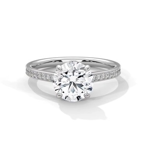 Hot Sale White Gold Diamond <b>Ring</b> for Engagement Wedding Bands and <b>Fine</b> Jewelry Collections Available for Export Price - Product Image 3