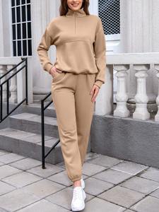 Custom Women's Oversized Sweatshirt Jogger <b>Set</b> Cotton Fleece Tracksuit Casual <b>Two</b> <b>Piece</b> <b>Lounge</b> Wear OEM Manufacturer - Product Image 1
