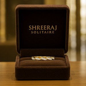 18K Gold Rhodium Plated Minimalist Lab Grown Diamond Engagement Wedding Ring Geometric <b>Infinity</b> Twist Prong Set Certified Ring - Product Image 5