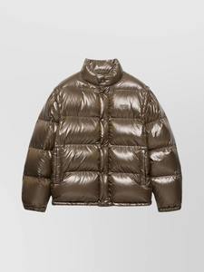 Blouson matelassé en toile enduite pour homme avec col montant, logo frontal et design respirant pour l'hiver – Vente en gros - Product Image 3