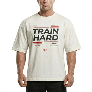 Camiseta Deportiva Extra Grande de 240 GSM, 100% Algodón Transpirable, para Gimnasio, Entrenamiento, Ropa Urbana Unisex, OEM ODM - Product Image 6