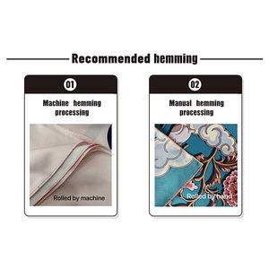 Custom in Bulk Printed Hair Wrap 90cm90cm Solid Colors <b>Black</b> Colored Satin <b>Shawl</b> Silk Scarf - Product Image 6