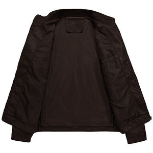 Service OEM, Veste en cuir noire pour homme personnalisée, best-seller, haute qualité, faible MOQ, tailles personnalisées, vestes en cuir chauffantes pour l'hiver - Product Image 3