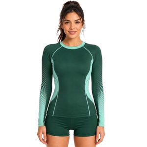 Rashguard personnalisé pour femmes, manches longues, séchage rapide, respirant, service OEM - Product Image 1