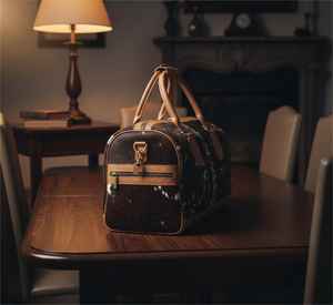 Sac de voyage de luxe en cuir de vachette moderne, fourre-tout de week-end, sac de sport, sac à main léger fait main grande capacité - Product Image 4