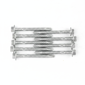 Professional Grade Hot-Dip Galvanized <b>Screws</b> - Hex Washer Head Carbon Steel Wholesale - Product Image 1