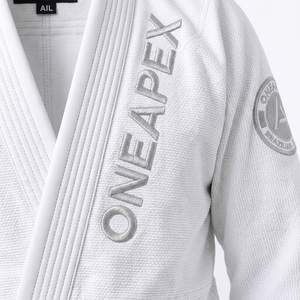 Men's <b>White</b> BJJ Gi Jiu Jitsu Uniform Martial Arts Training Embroidered Competition Grappling Gi - Product Image 4