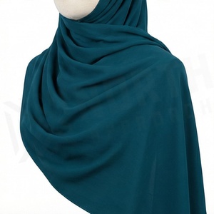 Hiyab de Chifón de Color Sólido para Mujer, Transpirable, para Uso Diario, Pañuelo Étnico de Oriente Medio - Product Image 5