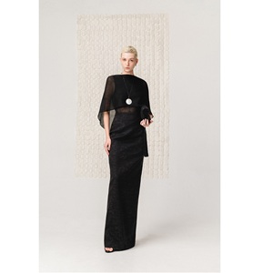 Nueva Tendencia 2026 Blusas y Camisas para Mujer Talla Grande OBSIDIAN FLOW CAPE ODM Camisa Coreana de Seda Premium Elegante para Primavera Verano - Product Image 1