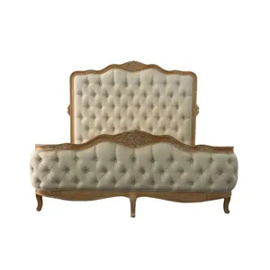 Lit de rangement réglable en hauteur Gavin en bois de mahogany massif de style mid-century avec finition naturelle de Java Furni Craft - Product Image 2