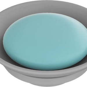 Porte-savon rond mural avec support antirouille, élégant plateau circulaire en verre pour salle de bain, douche et évier de cuisine - Product Image 1