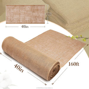 Tissu en jute 100% naturel et écologique, 260g/m², largeur 40 pouces x 160 pieds, rouleau de toile de jute 9oz, Bangladesh, durable et biodégradable - Product Image 1