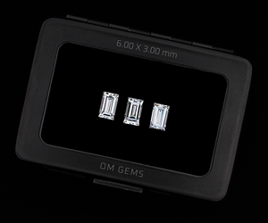 เพชรทรงบาแกตต์ขนาด 6.0 x 3.0 มม., 1 กะรัต, เพชรขาวเพาะเลี้ยงในห้องปฏิบัติการ, เพชรเพาะเลี้ยงในห้องปฏิบัติการแบบ CVD-HPHT, เพชรเพาะเลี้ยงในห้องปฏิบัติการแบบเม็ดเดี่ยว (3 เม็ด) - Product Image 2
