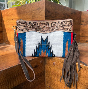 Nouvel arrivage de couverture de selle en cuir usiné à la main de style occidental pochette à glands sacoche usinée à la main pour femmes portefeuilles vente à chaud - Product Image 2