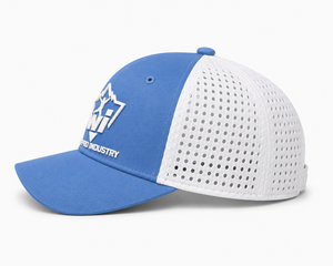Casquette unisexe bleu clair avec panneaux en mesh, chapeau de sport décontracté respirant pour la promotion en extérieur et l'usage quotidien - Product Image 2
