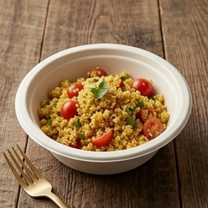8 OZ Bagasse Soup Bowl Compostable Disposable Sugarcane Fiber Food <b>Container</b> for Restaurants Catering <b>Takeaway</b> Cake - Product Image 6