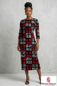 Tissu en coton imprimé africain Ankara Kitenge pour la confection de robes, vêtements de mode, couture, artisanat textile Ghana - Product Image 2