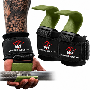 Professional Weight Lifting Grip <b>Hooks</b> with Adjustable Wrist Wraps for Men Women Deadlift Pull Ups and Gym Exercises - Product Image 1