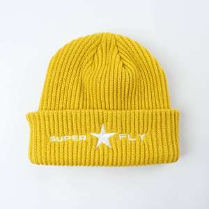 Super Fly – bonnet brodé, couleur unie, bonnet d'hiver en tricot, unisexe, pour adulte, décontracté - Product Image 6