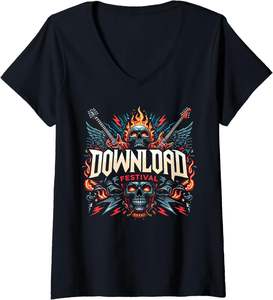 T-shirt noir 100 % coton tricoté pour femme, style décontracté, écologique, col en V, coupe ajustée, manches courtes, respirant, anti-boulochage, avec logo - Product Image 5