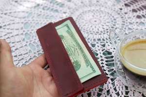 Porte-Billets de Luxe en Cuir Véritable Fait Main, Résistant à l'Eau, Léger, Haute Qualité, Porte-Chèques pour Clients LBH-0203 - Product Image 5