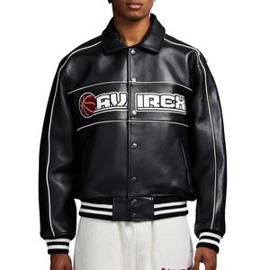 Blouson Bomber en Cuir pour Homme de Haute Qualité, Col Montant, Couleur Personnalisable, Toile Imperméable et Respirante, Vente en Gros - Product Image 3