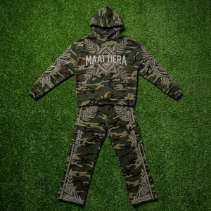 <b>Mens</b> <b>Camouflage</b> Tracksuit <b>Jacket</b> Pants Rhinestone Embroidery Custom Streetwear Sportswear Matching Set New - Product Image 6