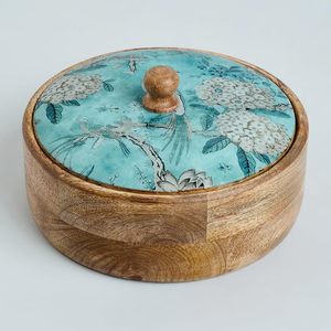 Hermosa caja de madera para chapati, organizador de roti para cocina con tapa y acabado artístico hecho a mano a precios competitivos. - Product Image 5