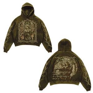 Sweat à capuche streetwear personnalisé pour hommes Sweat-shirt à capuche surdimensionné avec poche avant et polaire douce - Product Image 2