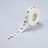 Ruban adhésif d'emballage durable en papier kraft blanc écologique 80g, simple face, amovible, sans résidu, lavable, adhésif silicone thermofusible