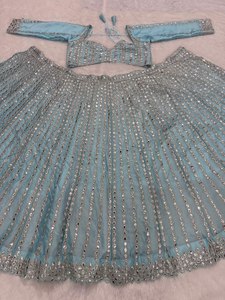 <b>Presenting</b> You Most Beautiful Latest Designer Lehenga Collection Premium Rangoli Silk Embellished With Beautiful Embroidery - Product Image 4