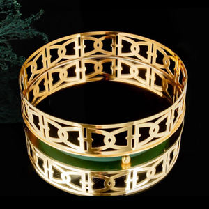 ถาดโลหะทรงกลมสำหรับเสิร์ฟอาหาร ภาชนะครัว ภาชนะใส่อาหาร ทำด้วยมือ จำนวนมาก ทันสมัย ตกแต่งสวยงาม นิกเกิลโบราณ - Product Image 4