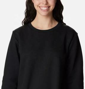 La mejor sudadera para mujer, nueva sudadera teñida lisa de gran tamaño para mujer, sudadera de algodón con cuello redondo personalizada de alta calidad para hombre y mujer - Product Image 4