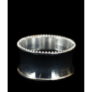 Luxury Silver Beaded Edge Napkin Ring Metal Holder Elegant Table Decor for <b>Wedding</b> Banquet Home Dining Decoration <b>Tissue</b> Rings - Product Image 2