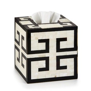 Caja de pañuelos cuadrada hecha a mano con diseño de incrustaciones de hueso de alta calidad, último modelo de vajilla, producto de calidad de blossom craft india - Product Image 6