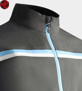 Chaqueta Impermeable Transpirable para Hombre, Cortavientos, con Bloques de Color, Cierre de Cremallera, Estilo Deportivo Otoñal, Corte Regular - Product Image 3