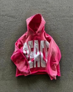 Sudadera con Capucha Bordada con el Alfabeto Vintage para Hombre, Estilo Gótico Harajuku, Tendencia Urbana, Sudadera Holgada Informal - Product Image 5