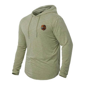 Sweat-shirts de sport pour hommes, coupe classique, motif uni, design décontracté pour l'hiver, pour les entraînements quotidiens à la salle de sport et l'utilisation en extérieur - Product Image 3