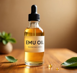 Aceite Portador de Emú Puro Prensado en Frío (Dromaius Novaehollandiae) Refinado, Grado Cosmético, para Cuidado Capilar, Proveedor y Fabricante a Granel - Product Image 1