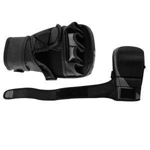 Gants de MMA en cuir professionnels personnalisés, respirants, anti-humidité, fermeture auto-agrippante, pour sparring, grappling, arts martiaux, boxe - Product Image 4