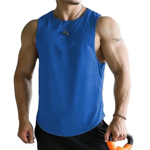เสื้อกล้ามผู้ชายใหม่ล่าสุดวัสดุตาข่ายโพลีเอสเตอร์แห้งเร็วระบายอากาศได้ดีเสื้อบาสเก็ตบอลออกกำลังกายฟิตเนส - Product Image 3