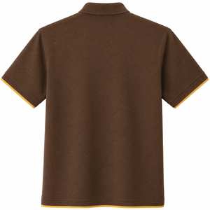 Custom <b>Men</b> solid color <b>brown</b> <b>Polo</b> <b>Shirt</b> Short Sleeve Breathable Quick Dry Pocket Golfwear athletic fit Casual Workwear Wholesale - Product Image 2