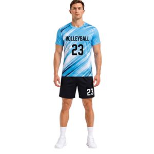 Uniforme de Voleibol Azul Claro Active Flow, Ligero, de Secado Rápido, Poliéster, Transpirable, para Competencia Deportiva - Product Image 1