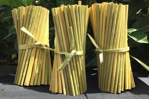 Wholesale Biodegradable Grass Fiber Straws Custom OEM Packaging Eco Friendly <b>Drinkware</b> <b>Accessories</b> for Juice Beverage - Product Image 2
