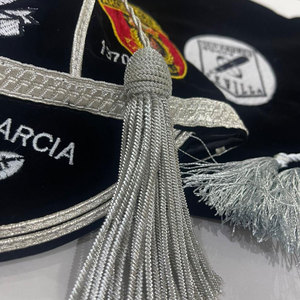 Gorra de terciopelo para rugby con bordado 3D, borla, nombre personalizado, insignia del club, letras deportivas, gorro para adultos para eventos deportivos - Product Image 6