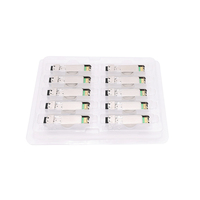 Module SFP+ BiDi 10G YUNVO SFP-10G-BX100U/SFP-10G-BX100D 1490nm/1550nm 40/60/80/100KM DDM Émetteurs-récepteurs à fibre optique LC pour FTTH