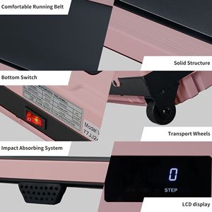 Tapis Roulant Silenzioso con Motore Brushless da 2.0 HP, Modalità Countdown, Ampia Area di Corsa, Capacità di Carico 100 kg, per Casa e Ufficio, Fitness Intelligente - Product Image 6